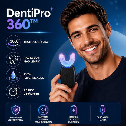 DentiPro 360™ – Cepillo Dental Automático Ultrasónico