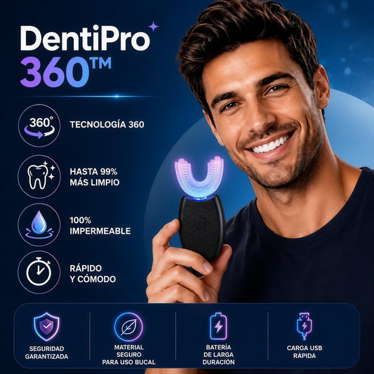 DentiPro 360™ – Cepillo Dental Automático Ultrasónico