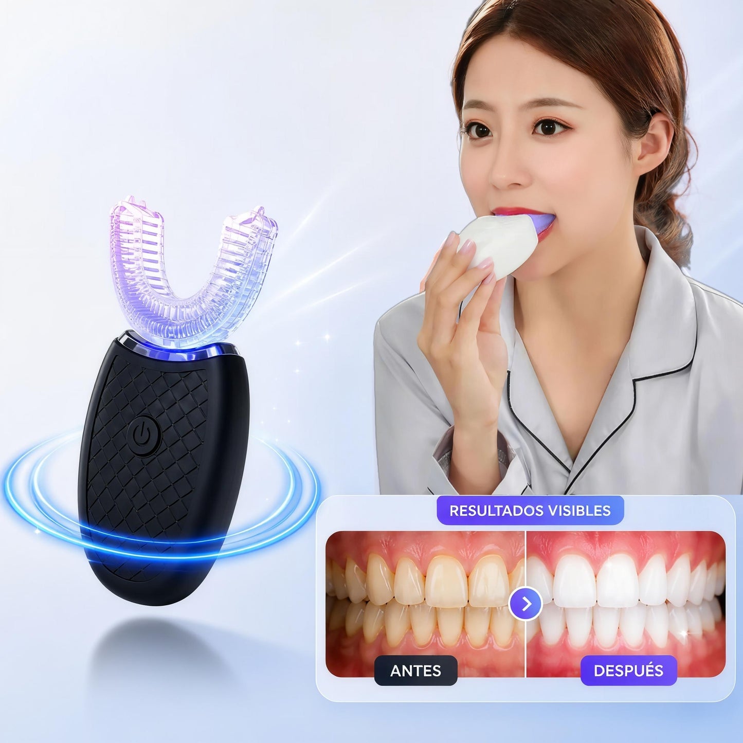 DentiPro 360™ – Cepillo Dental Automático Ultrasónico